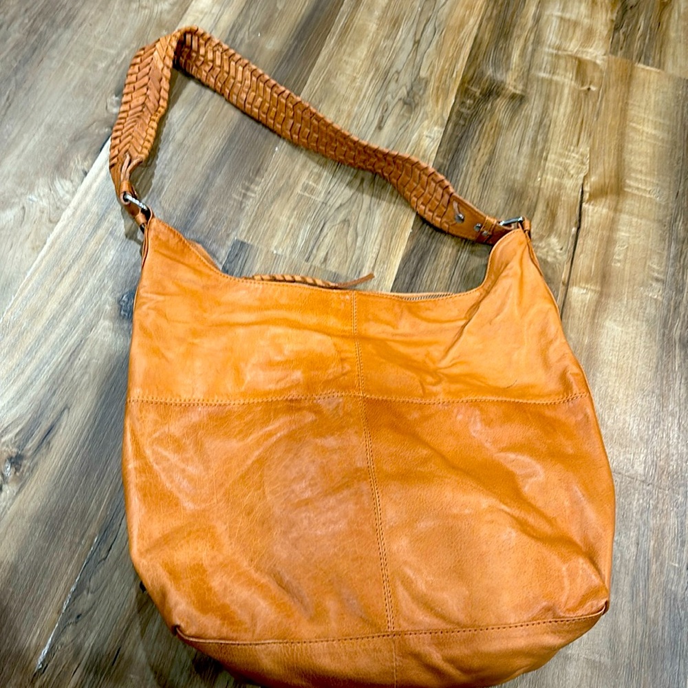 NWT chestnut braided strap hobo original retail 198